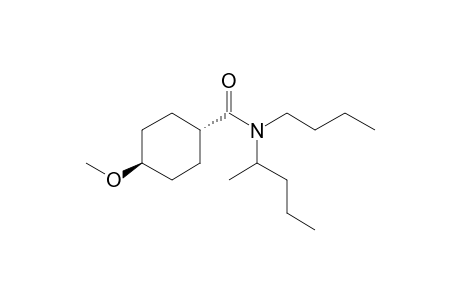 Cyclohexanecarboxamide, 4-methoxy-N-(2-pentyl)-N-butyl-, trans