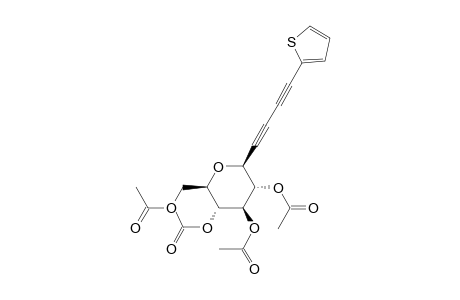 6,7,8,10-tetra-O-Acetyl-5,9-anhydro-1,2,3,4-tetradeoxy-1-(2'-thienyl)-D-glycero-D-gulo-deca-1,3-diynitol