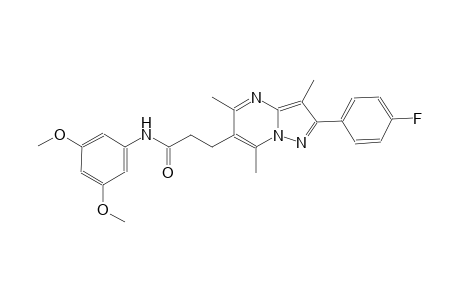 pyrazolo[1,5-a]pyrimidine-6-propanamide, N-(3,5-dimethoxyphenyl)-2-(4-fluorophenyl)-3,5,7-trimethyl-