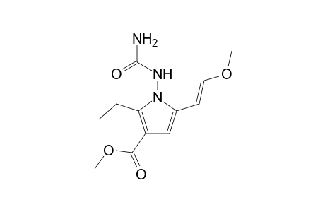 Methyl 1-[(aminocarbonyl)amino]-2-ethyl-5-[(E)-2-methoxy-1-ethenyl]-1H-3-pyrrolecarboxylate
