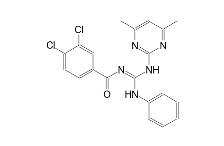 N''-[(E)-(3,4-dichlorophenyl)(oxo)methyl]-N-(4,6-dimethyl-2-pyrimidinyl)-N'-phenylguanidine