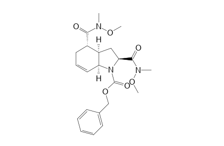 (rac)-benzyl 2S,3aR,4S,7aS)-2,4-bis(methoxy(methyl)carbamoyl)-2,3,3a,4,5,7a-hexahydro-1H-indole-1-carboxylate