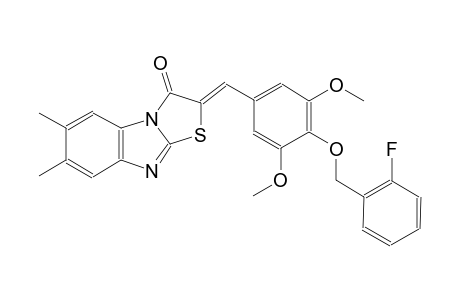 thiazolo[3,2-a]benzimidazol-3(2H)-one, 2-[[4-[(2-fluorophenyl)methoxy]-3,5-dimethoxyphenyl]methylene]-6,7-dimethyl-, (2Z)-
