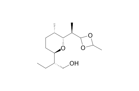(S)-2-[(2R,5S,6R)-6-[(R)-1-(2,2,ethylenedioxymethyl)ethyl]-5-methyltetrahydropyran-2-yl]butan-1-ol