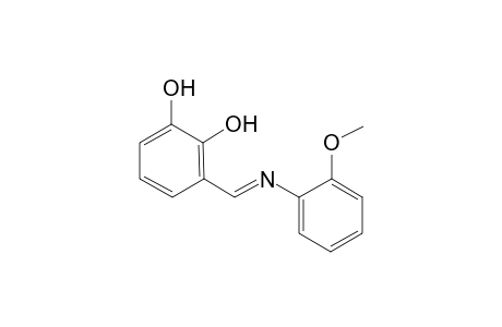 3-[(2-methoxy-phenylimino)-methyl]-benzene-1,2-diol