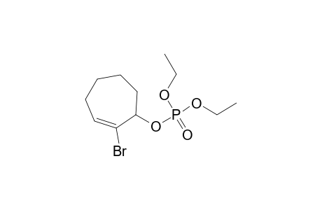 Phosphoric acid, 2-bromo-2-cyclohepten-1-yl diethyl ester