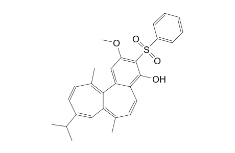 9-Isopropyl-2-methoxy-3-(phenylsulfonyl)-7,12-dimethylbenzo[a]heptalen-4-ol