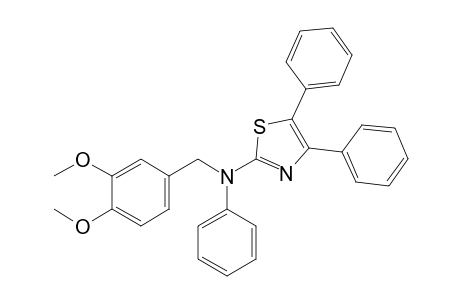 4,5-Diphenyl-2-[N-(3,4-dimethoxybenzyl)-N-phenylamino]thiazole