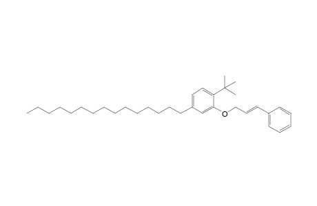 2-(3-Phenylallyloxy)-1-tert-butyl-4-n-pentadecylbenzene