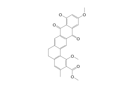 1,11-DIMETHOXY-9-HYDROXY-2-METHOXYCARBONYL-3-METHYL-5,6-DOHYDROBENZO-[A]-NAPHTHACENE-8,13-DIONE