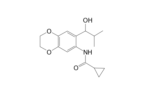 Cyclopropanecarboxamide, N-[2,3-dihydro-7-(1-hydroxy-2-methylpropyl)-1,4-benzodioxin-6-yl]-