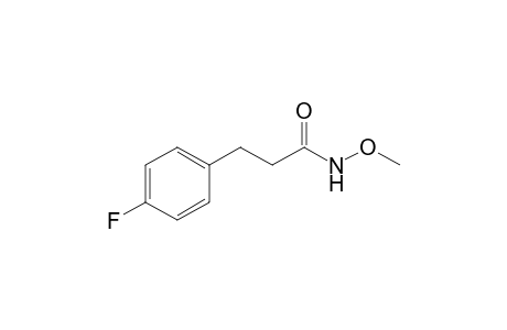 3-(4-fluorophenyl)-N-methoxypropanamide