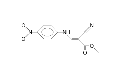 3E-(4-Nitro-anilino)-2-cyano-propenoic acid, methyl ester