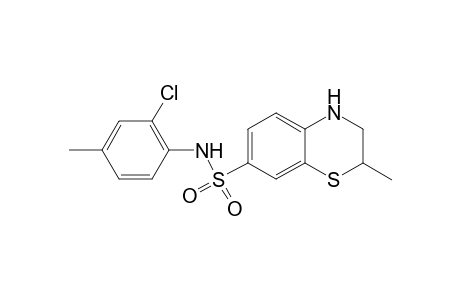 2H-1,4-Benzothiazine-7-sulfonamide, N-(2-chloro-4-methylphenyl)-3,4-dihydro-2-methyl-