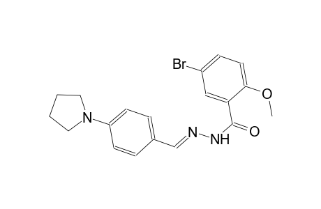 5-bromo-2-methoxy-N'-{(E)-[4-(1-pyrrolidinyl)phenyl]methylidene}benzohydrazide