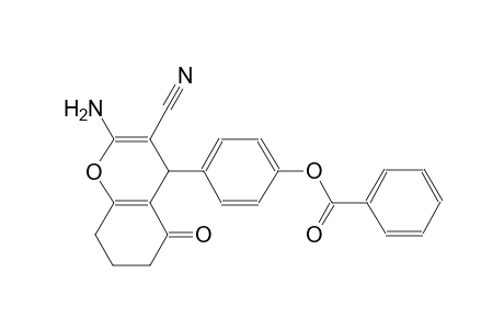 4-(2-amino-3-cyano-5-oxo-5,6,7,8-tetrahydro-4H-chromen-4-yl)phenyl benzoate