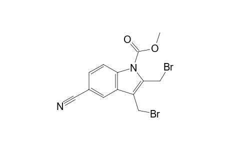 2,3-bis(bromomethyl)-5-cyano-1-indolecarboxylic acid methyl ester