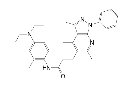 1H-pyrazolo[3,4-b]pyridine-5-propanamide, N-[4-(diethylamino)-2-methylphenyl]-3,4,6-trimethyl-1-phenyl-