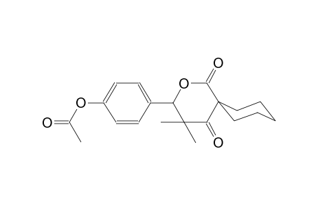 4-(4,4-Dimethyl-1,5-dioxo-2-oxaspiro[5.5]undec-3-yl)phenyl acetate