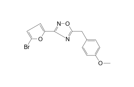 3-(5-bromanylfuran-2-yl)-5-[(4-methoxyphenyl)methyl]-1,2,4-oxadiazole