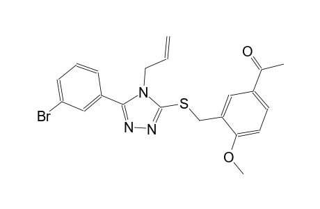 ethanone, 1-[3-[[[5-(3-bromophenyl)-4-(2-propenyl)-4H-1,2,4-triazol-3-yl]thio]methyl]-4-methoxyphenyl]-