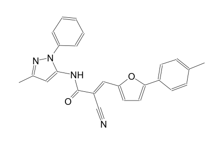 2-propenamide, 2-cyano-3-[5-(4-methylphenyl)-2-furanyl]-N-(3-methyl-1-phenyl-1H-pyrazol-5-yl)-, (2E)-
