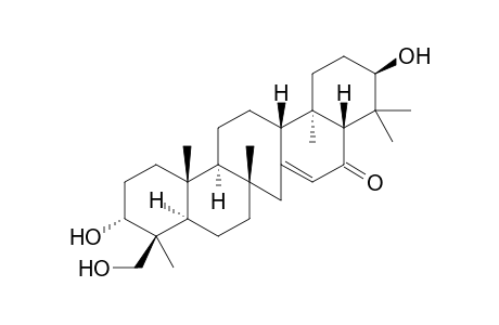 16-Oxo-3.alpha.,21.beta.-dihydroxyserrat-14-en-24-al