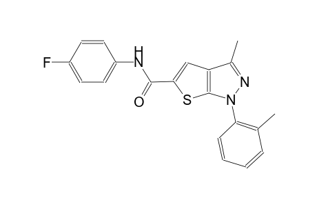 N-(4-fluorophenyl)-3-methyl-1-(2-methylphenyl)-1H-thieno[2,3-c]pyrazole-5-carboxamide