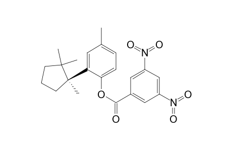 Phenol, 4-methyl-2-(1,2,2-trimethylcyclopentyl)-, 3,5-dinitrobenzoate, (S)-