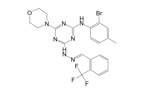 benzaldehyde, 2-(trifluoromethyl)-, [4-[(2-bromo-4-methylphenyl)amino]-6-(4-morpholinyl)-1,3,5-triazin-2-yl]hydrazone