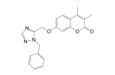 2H-1-Benzopyran-2-one, 3,4-dimethyl-7-[[1-(phenylmethyl)-1H-1,2,4-triazol-5-yl]methoxy]-