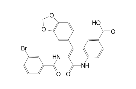 benzoic acid, 4-[[(2Z)-3-(1,3-benzodioxol-5-yl)-2-[(3-bromobenzoyl)amino]-1-oxo-2-propenyl]amino]-