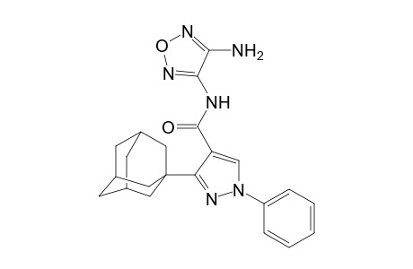 3-(1-Adamantyl)-N-(4-amino-1,2,5-oxadiazol-3-yl)-1-phenyl-1H-pyrazole-4-carboxamide