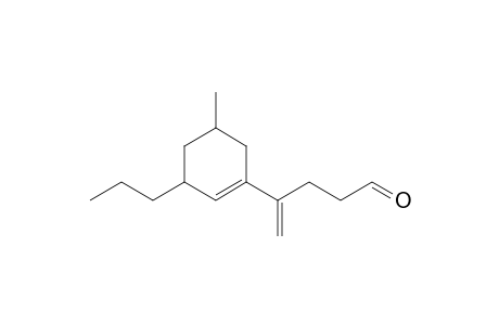 4-(5-Methyl-3-propylcyclohex-1-en-1-yl)pent-4-enal