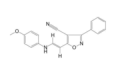 trans-5-[2-(p-ANISIDINO)VINYL]-3-PHENYL-4-ISOXAZOLECARBONITRILE