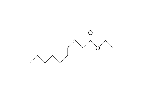 cis-3-Decenoic acid, ethyl ester
