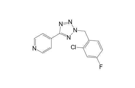 Pyridine, 4-[2-[(2-chloro-4-fluorophenyl)methyl]-2H-1,2,3,4-tetrazol-5-yl]-
