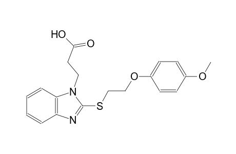 1H-benzimidazole-1-propanoic acid, 2-[[2-(4-methoxyphenoxy)ethyl]thio]-
