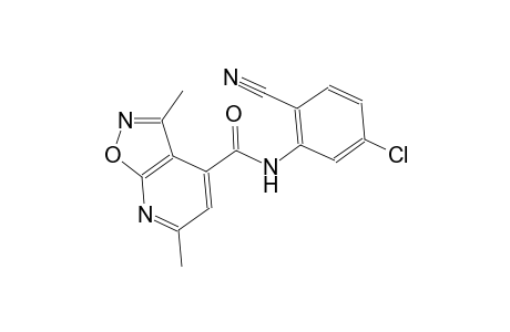 isoxazolo[5,4-b]pyridine-4-carboxamide, N-(5-chloro-2-cyanophenyl)-3,6-dimethyl-