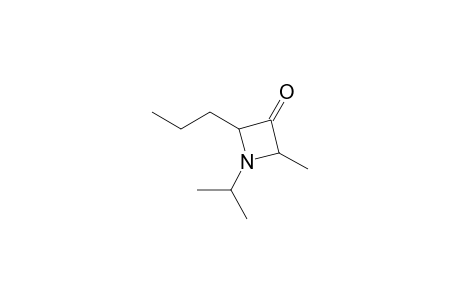 (2RS,4SR)-2-propyl-1-isopropyl-4-methylazetidin-3-one