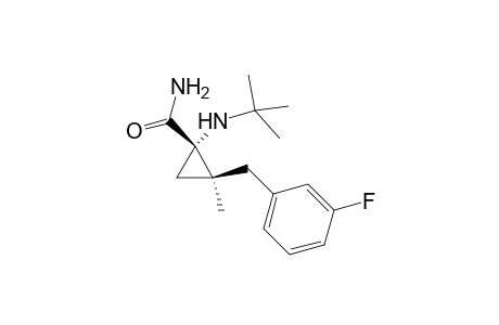 (trans)-1-(t-Butylamino-2-(3'-fluorobenzyl)-2-methylcyclopropane-1-carboxamide