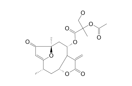 (4S,6R,7S,8S,10R)-1-OXO-3,10-EPOXY-8-(2-ACETOXY-3-HYDROXYPROPANOYLOXY)-GERMACRA-2,11(13)-DIEN-6,12-OLIDE