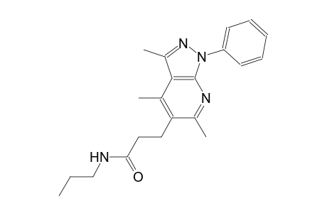 1H-pyrazolo[3,4-b]pyridine-5-propanamide, 3,4,6-trimethyl-1-phenyl-N-propyl-