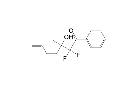 2,2-Difluoro-3-hydroxy-3-methyl-1-phenyl-6-hepten-1-one