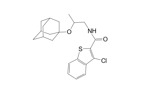 1-Benzothiophene-2-carboxamide, 3-chloro-N-[2-(tricyclo[3.3.1.1(3,7)]dec-1-yloxy)propyl]-