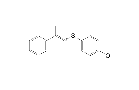 (4-Methoxyphenyl)(2-phenylprop-1-en-1-yl)sulfane
