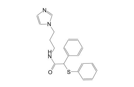 N-[3-(1H-imidazol-1-yl)propyl]-2-phenyl-2-(phenylsulfanyl)acetamide