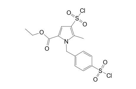 ETHYL_3-CHLOROSULFONYL1-(PARA-CHLOROSULFONYLPHENYLMETHYL)-2-METHYLPYRROLE-5-CARBOXYLATE