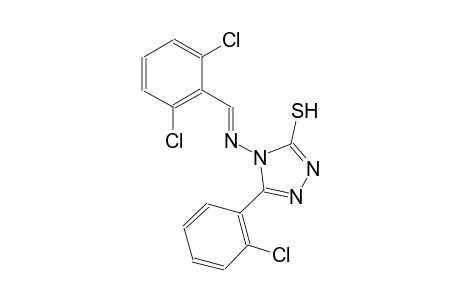 5-(2-chlorophenyl)-4-{[(E)-(2,6-dichlorophenyl)methylidene]amino}-4H-1,2,4-triazol-3-yl hydrosulfide
