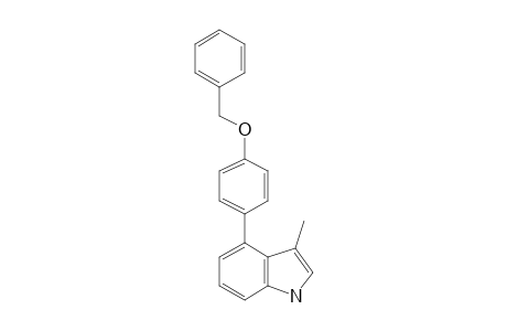 4-(4-(Benzyloxy)phenyl)-3-methyl-1H-indole